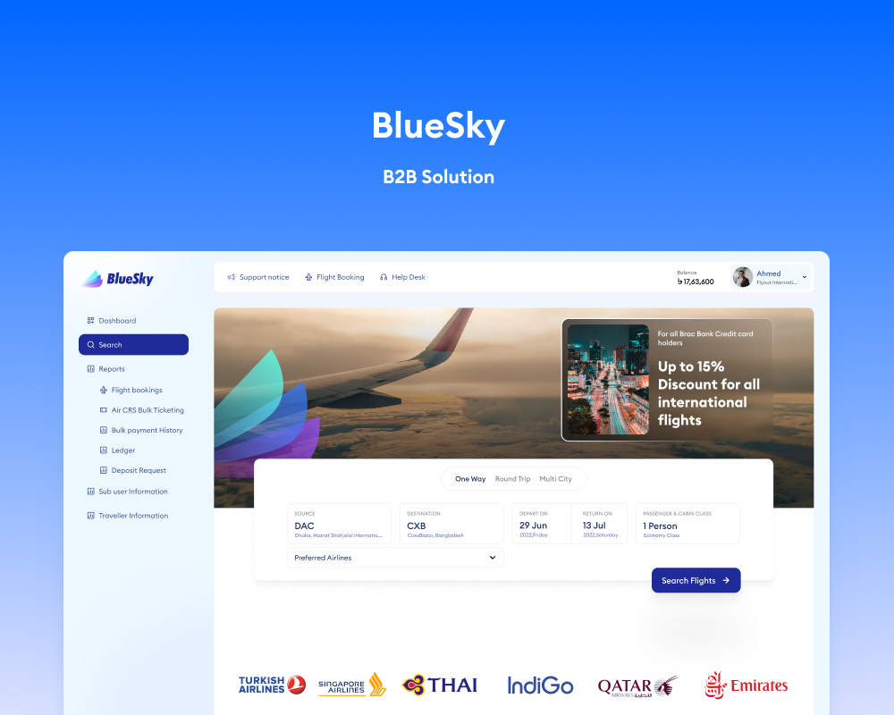 BlueSky: A B2B Solution for an Aviation Giant