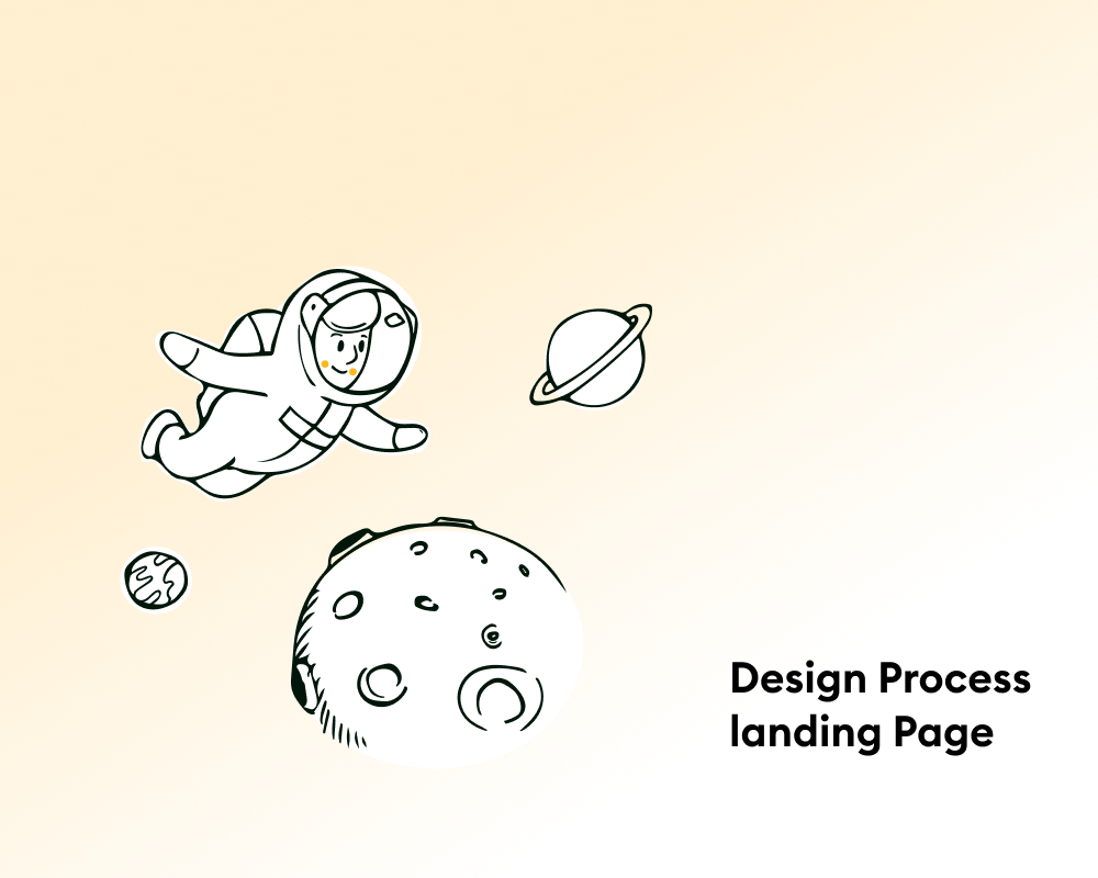 Design Process: Landing page with illustrations