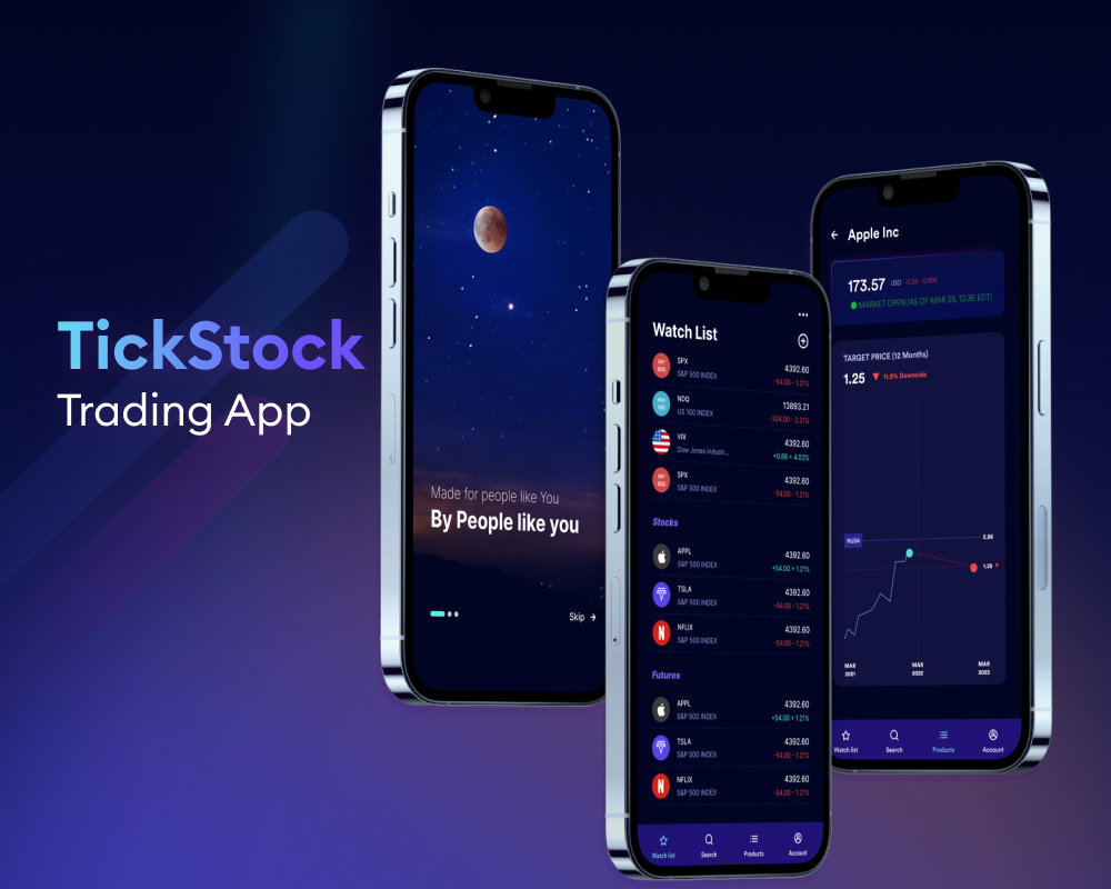 TickStock Trading : Mobile App